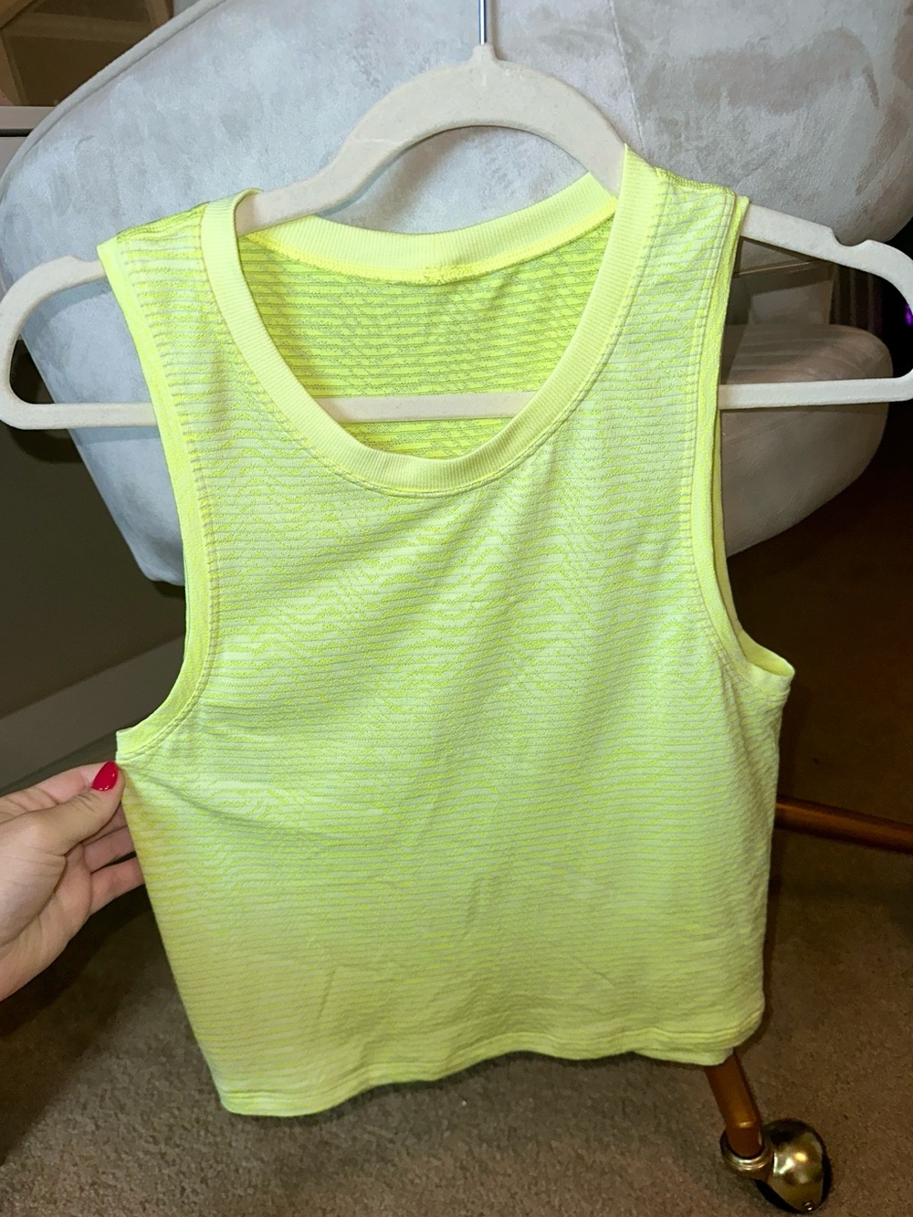 Women’s Lululemon Tech Muscle Tank Top - Yellow